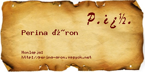 Perina Áron névjegykártya